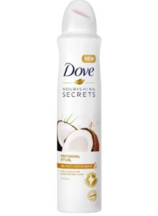 دوف بخاخ مزيل العرق دوف، برائحة جوز الهند وزهرة الياسمين، 250 مل، عبوة من 3 قطع - Image 3